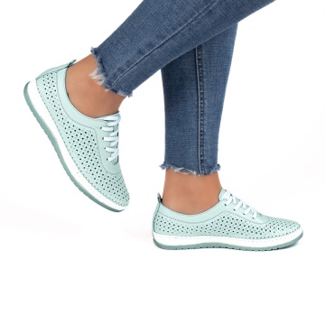 Pantofi dama casual 102 verde - Img 2