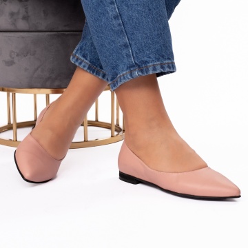 Pantofi dama casual 307-1 nude - Img 1