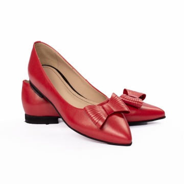 Pantofi dama casual 308 rosu - Img 2