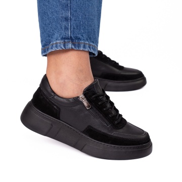 Pantofi dama casual 4229 negru - Img 1