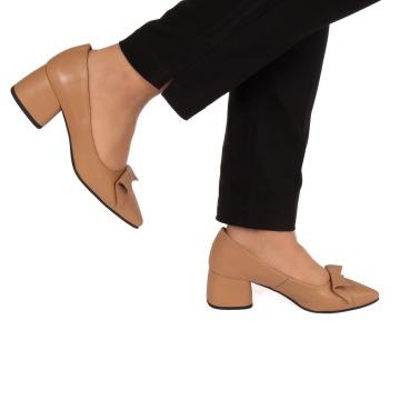 Pantofi eleganti dama 1455 crem - Img 3