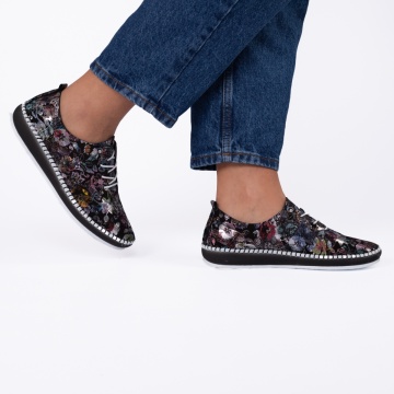 Pantofi dama casual 102 negru KGT - Img 2