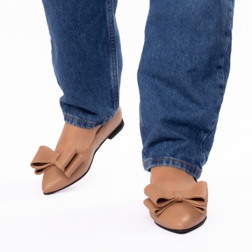 Pantofi dama casual 340 nude - Img 2