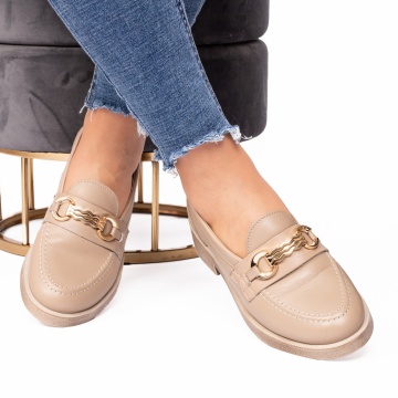 Pantofi dama casual Ale bej - Img 2
