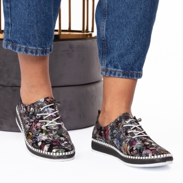 Pantofi dama casual 102 negru KGT - Img 3