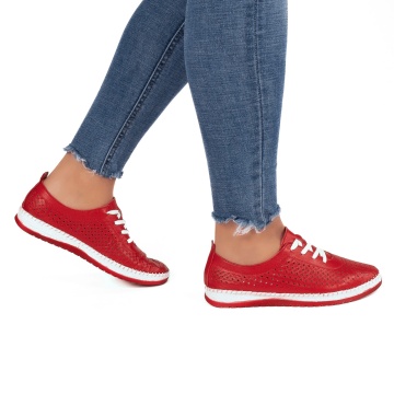 Pantofi dama casual 102 rosu - Img 1