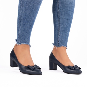 Pantofi dama eleganti 1511 albastru - Img 1