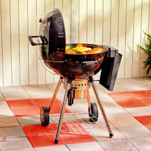 Husa pentru gratar si smoker pe carbuni de tip kettle Slow 'N Sear® SNS GRILLS 56 CM - Img 2