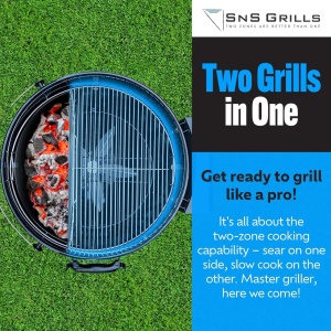 Gratar si smoker pe carbuni de tip kettle Slow 'N Sear® SNS GRILLS 56 CM - Img 6