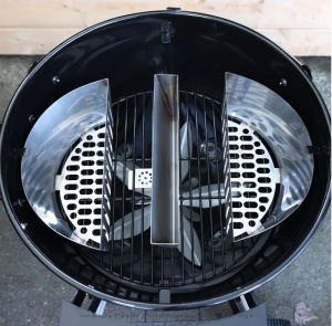Tava de apa verticala Water Wall pt gratare cu carbuni SNS Grills - Img 3