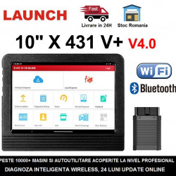 Tester auto Launch X431 V+ PRO4 Plus 4/64GB Wifi/Bluetooth Tableta Toughbook 10.10 inch pentru Service Auto