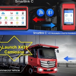Tester Auto Original Camioane Launch X431 HD Smartlink C Tableta V+ PRO 24 volti model NOU, Multimarca Utilaje,
