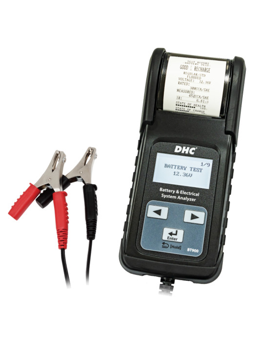 DHC BT900 digital car battery tester with printer