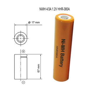Battery 4/3A Panasonic 1.2V 3800mAh