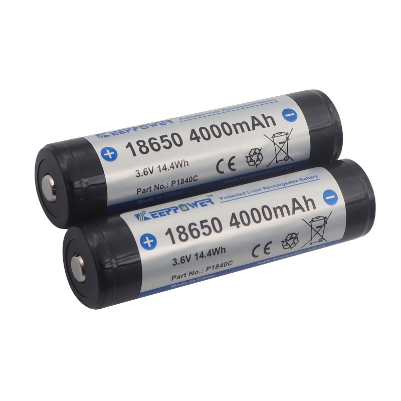 Set 2 x Acumulator KeepPower 18650 3.6V 4000mAh cu BMS