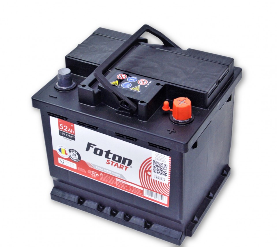 Foton Start 52Ah 470A Car Battery