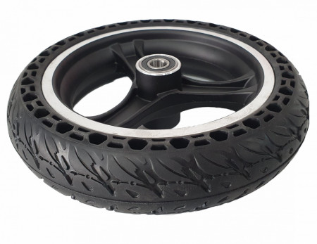 Set roată AA10X2.125F-037 cu cauciuc plin și rulmenți