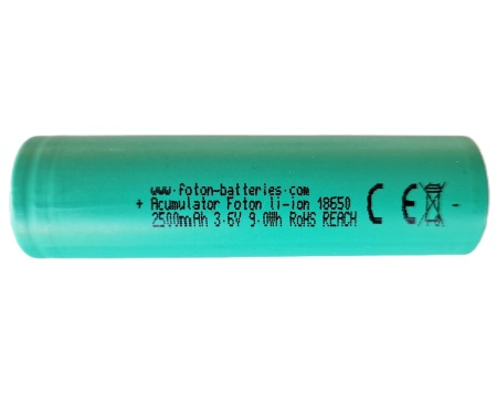 Acumulator Foton INR18650 3.6V 2500mAh