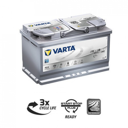 Car battery Varta Silver AGM F21 80Ah 800A 580901080