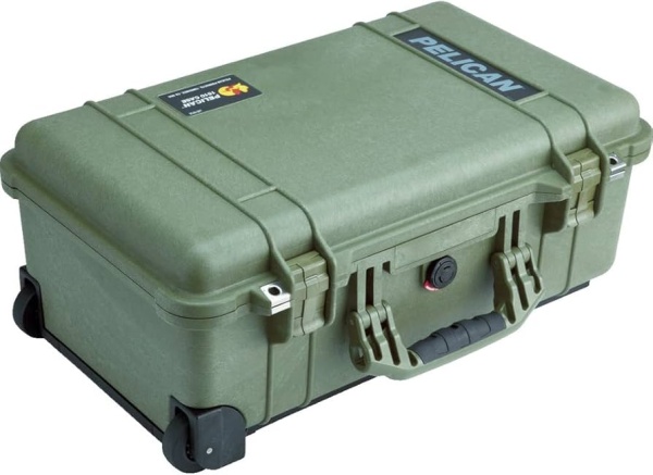 Troler rigid Peli 1510 Kaki cu burete pretaiat