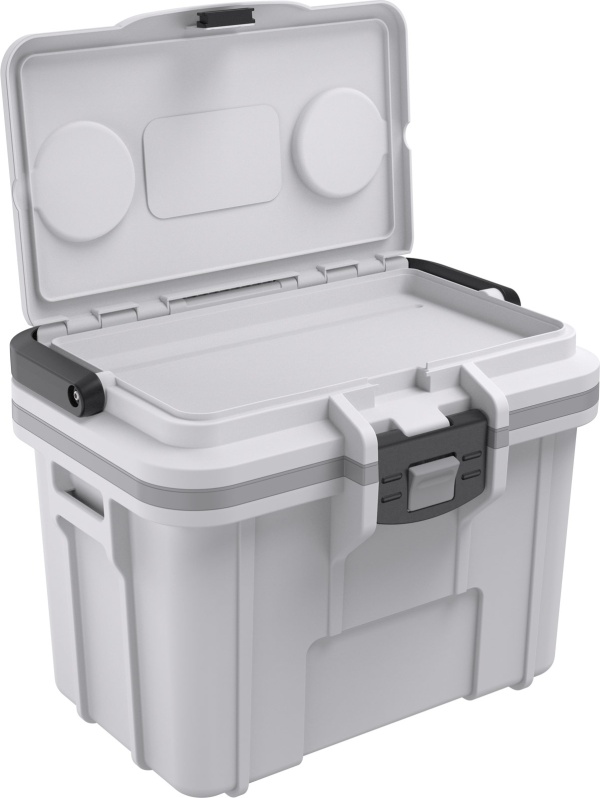 Peli 8QT Personal Cooler - geanta 8 litri, alb/gri