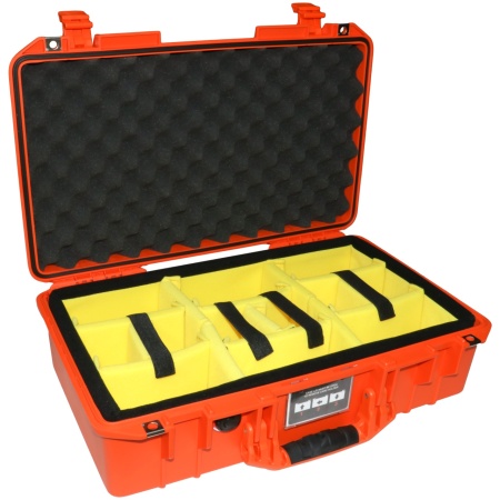 Geanta de protectie Peli Air Case 1525 Orange cu divider