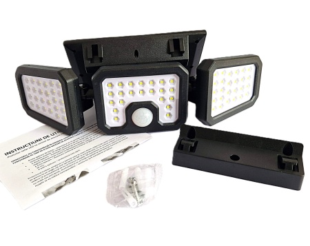 Proiector solar Foton SL15S cu 3 panouri LED
