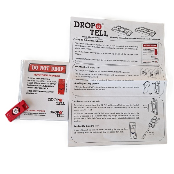Indicator de impact resetabil compatibil Drop'n'Tell 10G - Img 12
