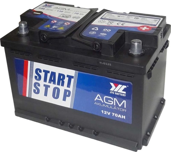 Baterie auto JYC AGM 70Ah 720A in format L3