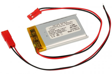 Li-Polymer battery LP703048 of 3.7V and 1000mAh
