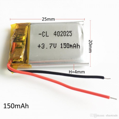 Acumulator Li-Polimer LP402025 3.7V 150mAh