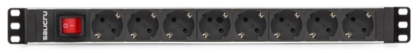Multi Priza rackabila Salicru SPS 8F PDU SCH/SCH cu 8 prize Schuko - Img 2
