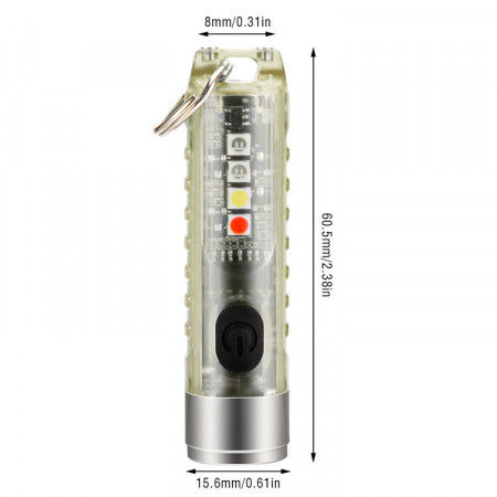 Multifunctional keychain flashlight Foton Mini S11
