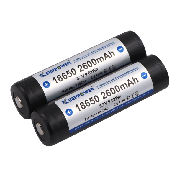 Set 2 x Acumulator KeepPower 18650 3.6V 2600mAh cu BMS