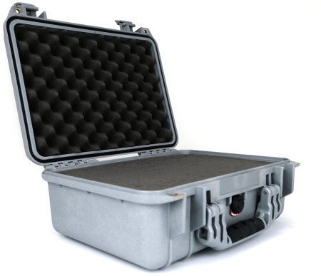 Geanta etansa Peli SmallCase 1450 Silver cu burete Pick N Pluck