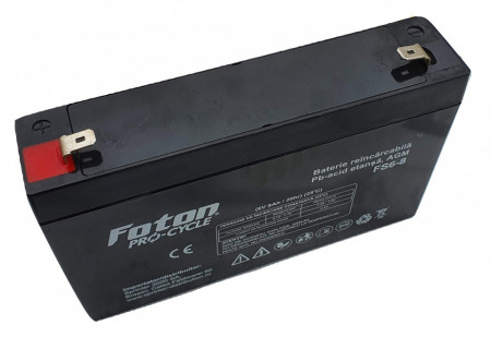 Acumulator VRLA Foton FS6-8 de 6V și 8Ah