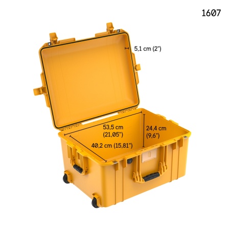 Peli Air Case 1607 cu dimensiuni