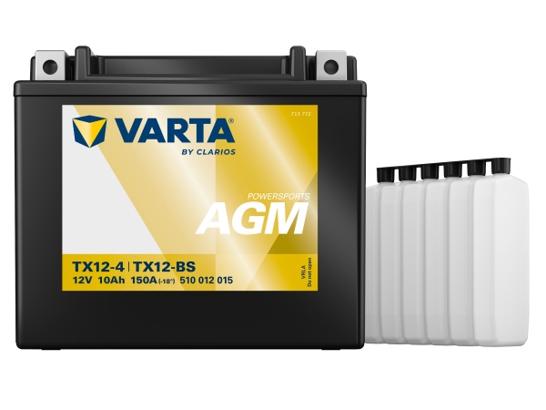 Baterie Moto AGM 12V 10Ah Varta Powersports TX12-4 / 510012015