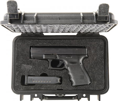 Set burete Peli 1171 utilizat pentru a ține stabil și în siguranță un pistol într-o geantă Peli Case 1170