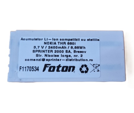 Acumulator Foton pentru Nokia Tetra THR880i 2400mAh
