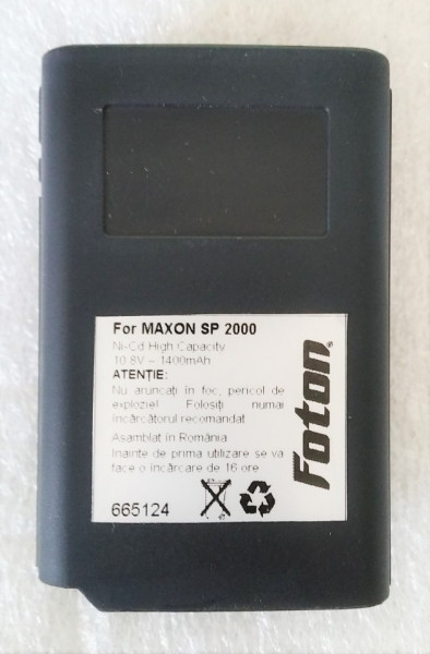 Acumulator Foton de 1400mAh pentru stație emisie-recepție Maxon SP2000