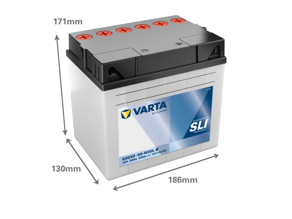 Baterie Moto 12V 30Ah Varta Freshpack 60-N30L-B / 53030