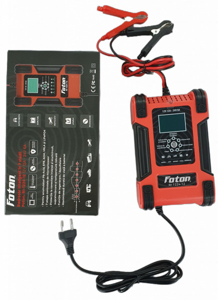 Redresor inteligent Foton RI-1224-12 cu desulfatare