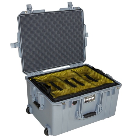 Troler de protectie Peli 1607 Air Case (gri) cu divider