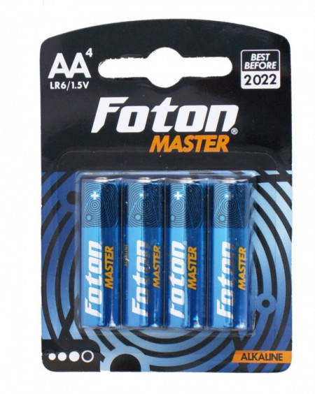 Set 4 Baterii alcaline Foton Master LR6 (AA)