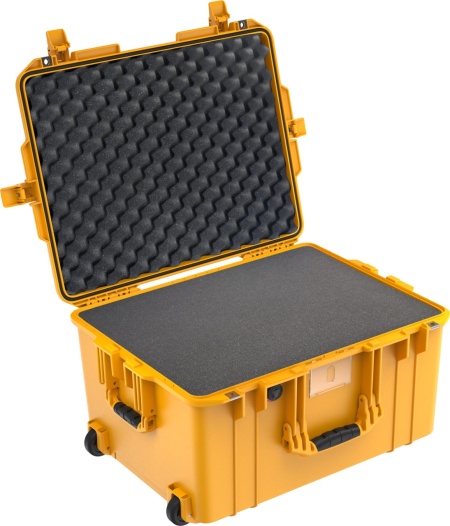Peli Air Case 1607 galbena cu burete Pick N Pluck