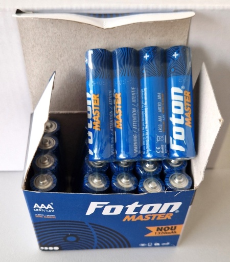 Cutie cu 24 de baterii ultra-alcaline Foton Master LR3 (AAA)
