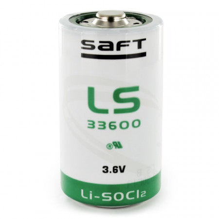 Baterie cu Litiu SAFT LS33600 de 3.6V și 17000mAh