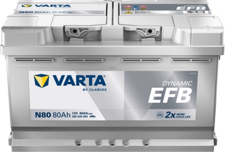 Varta Dynamic EFB 80Ah N80