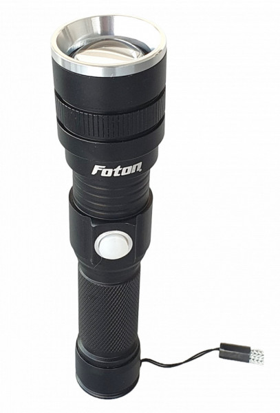 Lanternă Foton Super 1349 USB cu zoom, led 10W